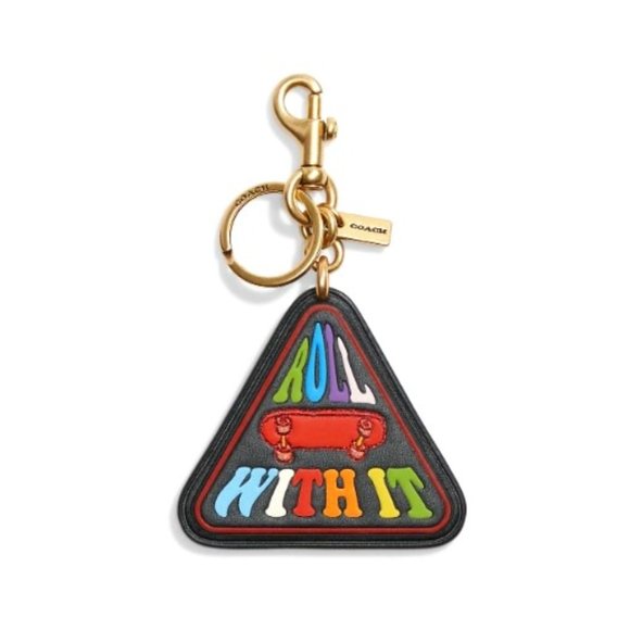 Coach Bag Charm In Rainbow Signature Canvas NWT - Picture 5 of 8